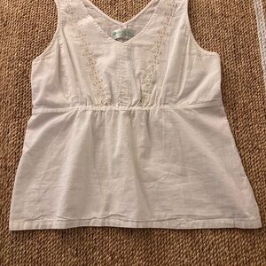 Aventura Cream Sleeveless Blouse